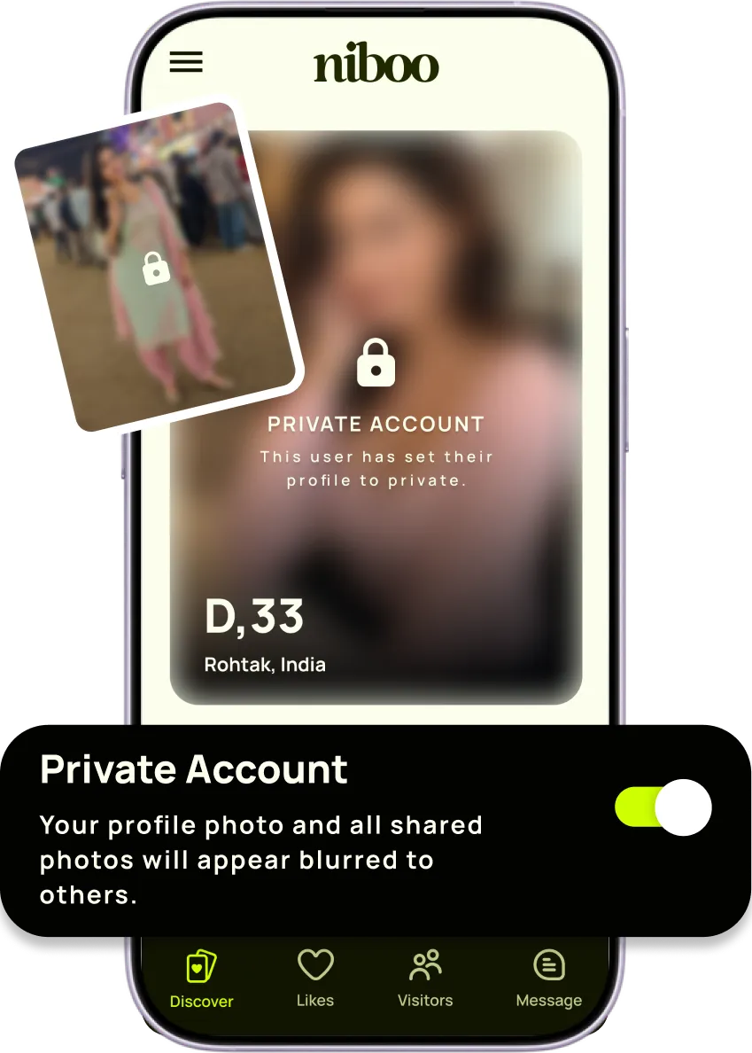 Niboo mobile app interface