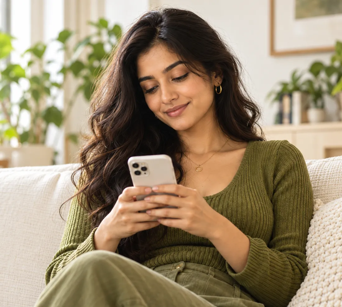 Woman using Niboo